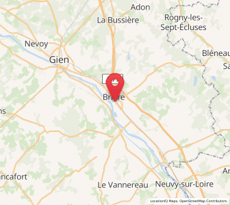 Map of Briare, Centre