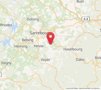 Map of Brouderdorff, Grand Est