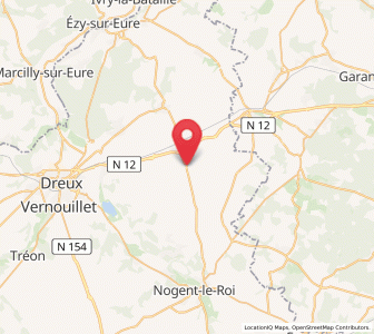 Map of Broué, Centre