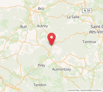 Map of Brouvelieures, Grand Est