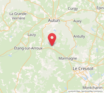 Map of Broye, Bourgogne-Franche-Comté