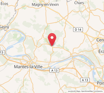 Map of Brueil-en-Vexin, Île-de-France