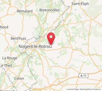 Map of Brunelles, Centre