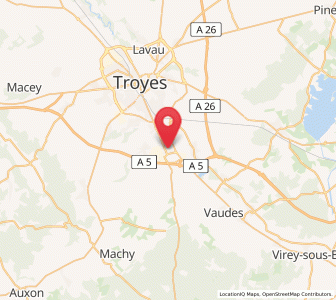 Map of Buchères, Grand Est