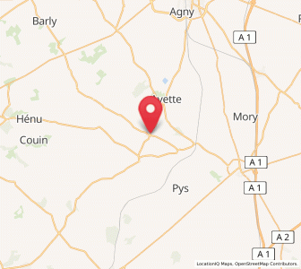 Map of Bucquoy, Hauts-de-France