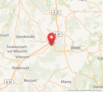Map of Bulgnéville, Grand Est