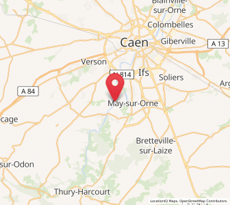 Map of Bully, Normandy