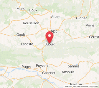 Map of Buoux, Provence-Alpes-Côte d'Azur