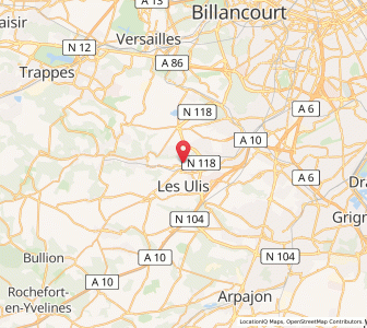 Map of Bures-sur-Yvette, Île-de-France