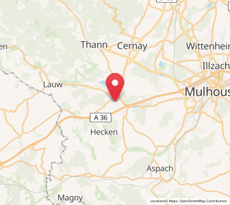 Map of Burnhaupt-le-Haut, Grand Est