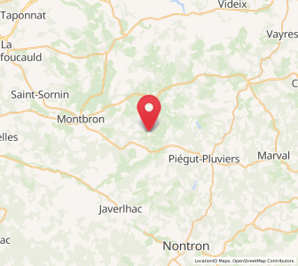 Map of Bussière-Badil, Nouvelle-Aquitaine