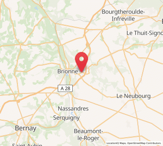 Map of Calleville, Normandy