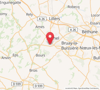 Map of Camblain-Châtelain, Hauts-de-France