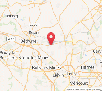 Map of Cambrin, Hauts-de-France