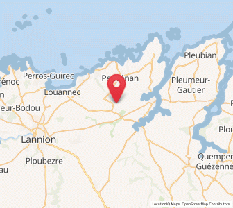 Map of Camlez, Brittany