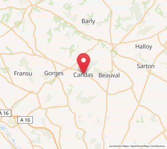 Map of Candas, Hauts-de-France