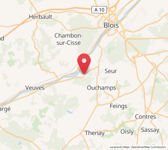 Map of Candé-sur-Beuvron, Centre