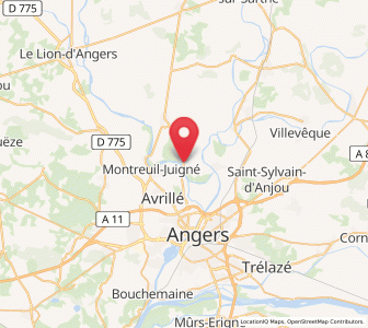 Map of Cantenay-Épinard, Pays de la Loire