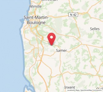 Map of Carly, Hauts-de-France