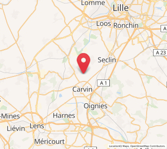 Map of Carnin, Hauts-de-France