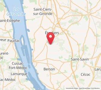 Map of Cartelègue, Nouvelle-Aquitaine