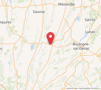 Map of Castelnau-Magnoac, Occitanie