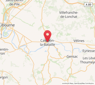 Map of Castillon-la-Bataille, Nouvelle-Aquitaine