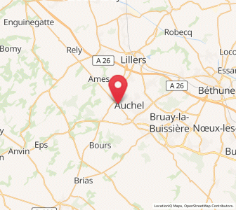 Map of Cauchy-à-la-Tour, Hauts-de-France
