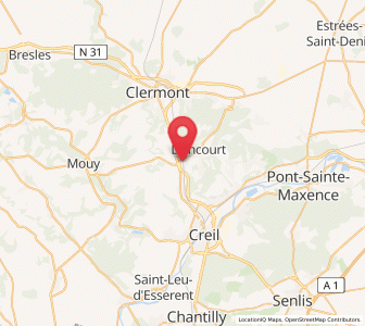 Map of Cauffry, Hauts-de-France