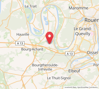 Map of Caumont, Normandy