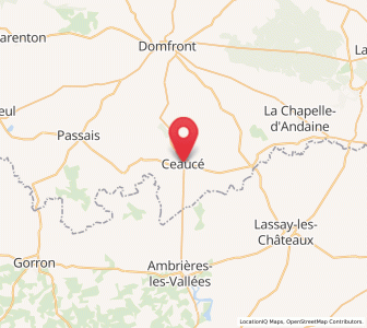 Map of Ceaucé, Normandy
