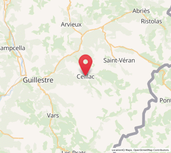 Map of Ceillac, Provence-Alpes-Côte d'Azur