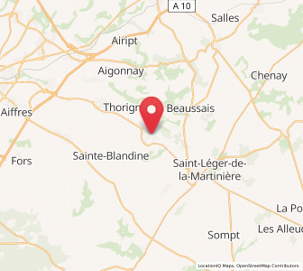 Map of Celles-sur-Belle, Nouvelle-Aquitaine