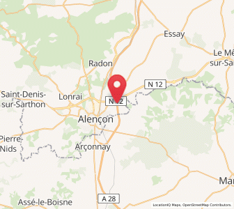 Map of Cerisé, Normandy