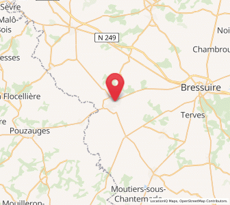 Map of Cerizay, Nouvelle-Aquitaine