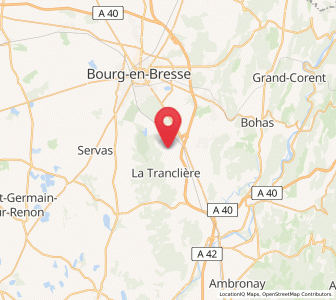 Map of Certines, Auvergne-Rhône-Alpes