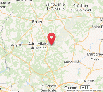 Map of Chailland, Pays de la Loire