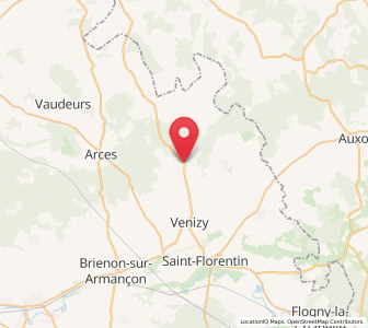 Map of Chailley, Bourgogne-Franche-Comté