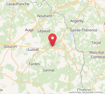 Map of Chambon-sur-Voueize, Nouvelle-Aquitaine