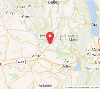 Map of Champagneux, Auvergne-Rhône-Alpes