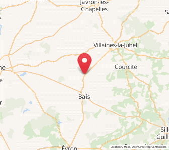 Map of Champgenéteux, Pays de la Loire