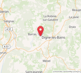 Map of Champtercier, Provence-Alpes-Côte d'Azur