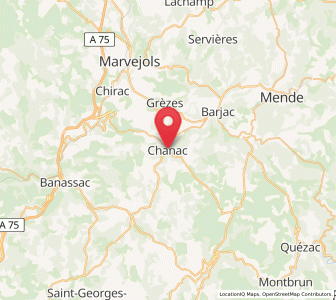 Map of Chanac, Occitanie