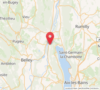 Map of Chanaz, Auvergne-Rhône-Alpes