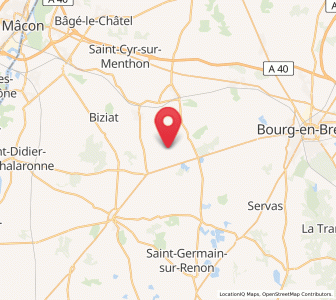 Map of Chanoz-Châtenay, Auvergne-Rhône-Alpes