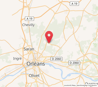 Map of Chanteau, Centre