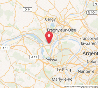 Map of Chanteloup-les-Vignes, Île-de-France