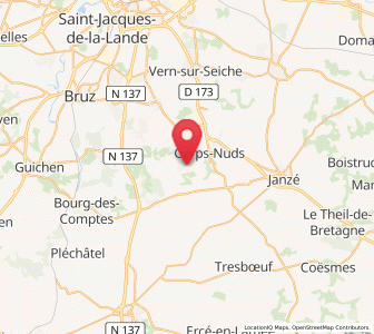 Map of Chanteloup, Brittany