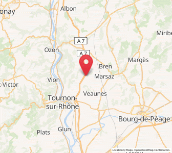 Map of Chantemerle-les-Blés, Auvergne-Rhône-Alpes