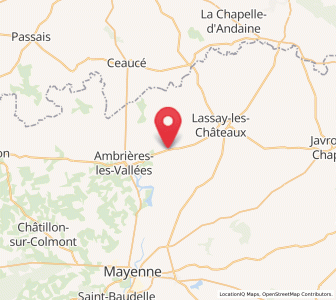 Map of Chantrigné, Pays de la Loire
